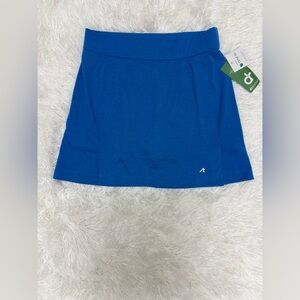 REDVANLY Vibrant Blue Mini Skirt